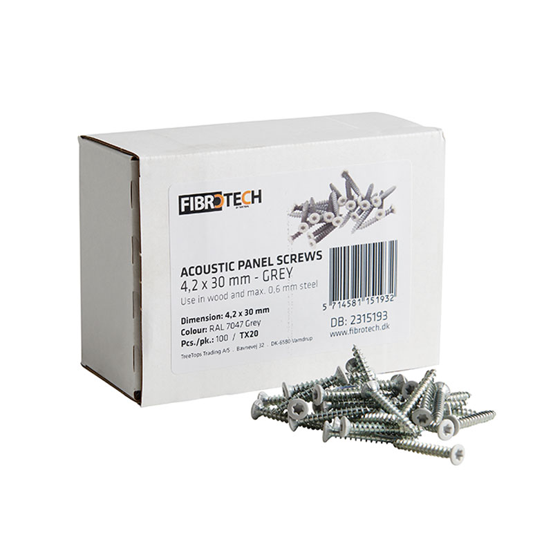 FibrotechDenmark Vis pour panneaux Grey - Tx. 20